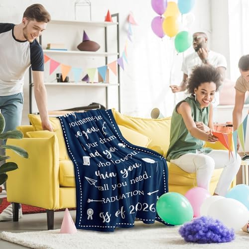 Cool Graduation Gifts 2026 - Best Gifts for High School Seniors, 2026 PHD/College/Masters Degree Graduation Gift - Grad Congrats Presents - Gradaution Blanket 60X50in - Image 6