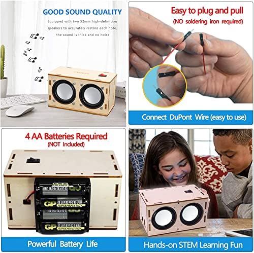 Teen Boy Gifts -DIY Bluetooth Speaker Kit -STEM Science Electronics Project - Image 4
