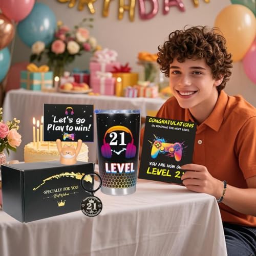Carselage 21 Year Old Boy Gifts, 21th Birthday Gifts Decorations for Son - Image 2