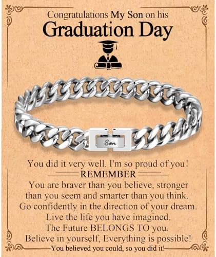 EFVISD Cuban Link Chain Bracelet Gifts for Boys Men Stocking Stuffers by EFVISD