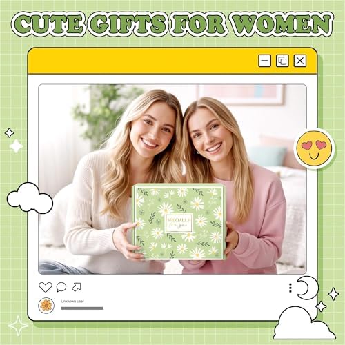 Gift Baskets for Women Unique Birthday Gifts for Women self care cheer up gifts set pick me up gift box for Woman teen girls best friend Sister Ladies Friendship Her - Inspirational Green Present - Image 7