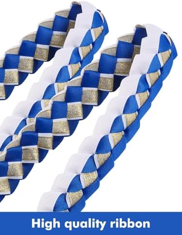 TFTAFAN Graduation Ribbon Lei Graduation Leis Necklace Class of 2026 Graduation Necklace Braided Necklace Graduation Gift Party Accessories for Women and Men - Image 2