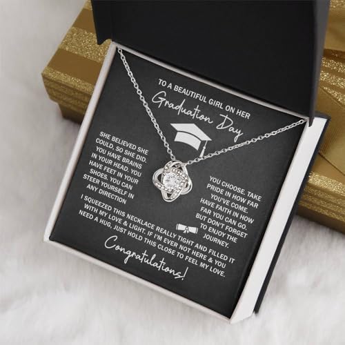 2025 Graduation Gifts for Her | Inspirational Graduation Necklace with Message Card & Gift Box | Jewelry for Women, Daughter, Girlfriend, Sister, Classmate | High School & College Grad Gift - Image 4