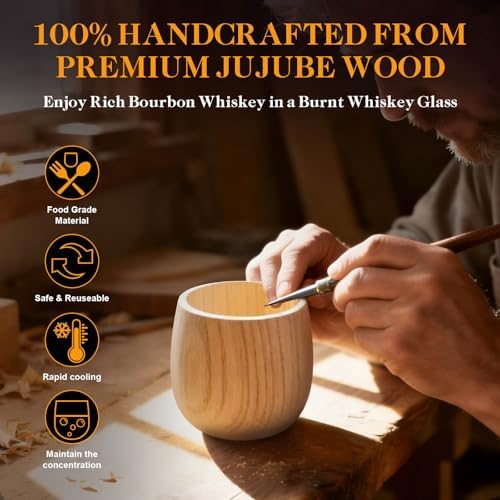 Birthday Gifts for Men, Initial Whiskey Glasses Personalized Gifts for Men - Image 3