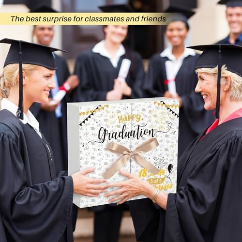 Graduation Advent Calendar 2026 Grad Empty Gift Box, Black Gold - Image 5