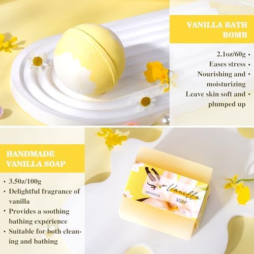 Gifts for Women, Vanilla Spa Gift for Self Care Bath and Body Gifts Set - Image 5