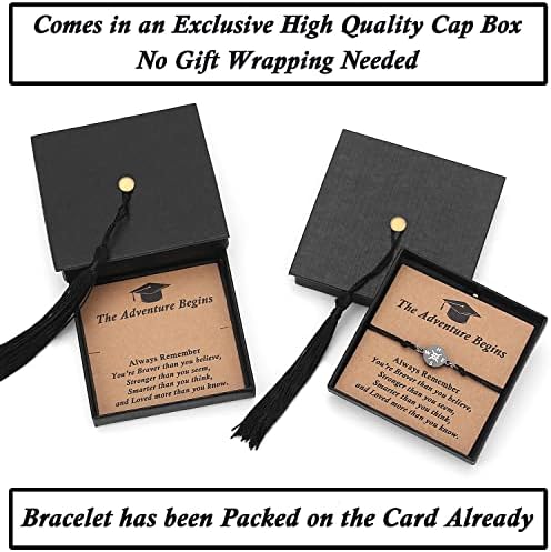SAM & LORI Unique Grad Cap Box 2026 Graduation Gifts for Her/Him - Adjustable Unisex Bracelet for Primary/Middle School/High School/College Grads - Image 5