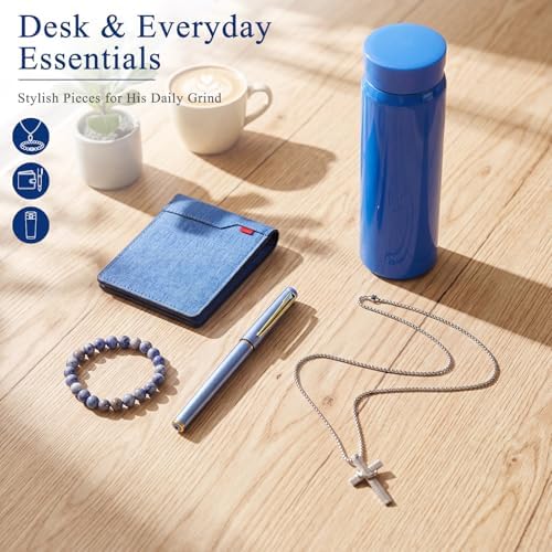 13 Pcs Birthday Gifts Baskets for Men Gifts Set for Christmas, Blue - Image 4