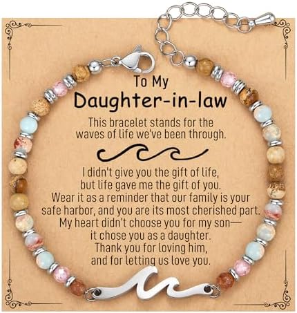 AryaHozel Wave Bracelets for Women, Birthday Gifts for Women, Jewelry Gift for Her Best Friend Sister Mom Daughter - Christmas Valentines Day Easter Graduation Birthday Gifts Ideas by AryaHozel