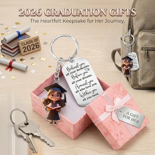 sewrung Class 2026 Graduation Gifts - Keychain for Her Girls Him Boys High School College Kindergarten Preschool - Image 3