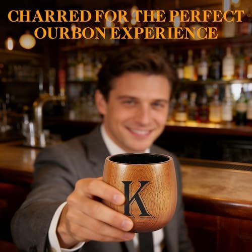 Birthday Gifts for Men, Initial Whiskey Glasses Personalized Gifts for Men - Image 6