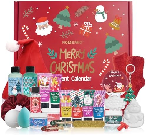 Christmas Gifts Sets Beauty Advent Calendar 24 Days 2026 for Women & Girls by NOMEMIO