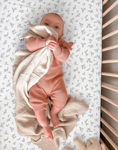 Muslin Bedside Bassinet Sheets 2 Pack, 33" X 20" - Image 6