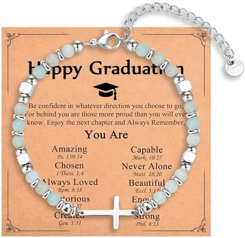 Religious Cross Bracelet for Women Girls, Christian Gifts by IKIATY
