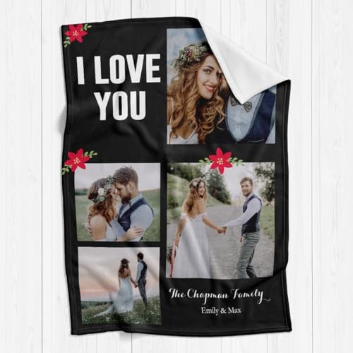 inkArts Custom Blankets with Photos, Personalized Photo Blankets Using My Own Photos, Customized Blanket with Pictures, Personalized Gifts for Women Men Baby Child - Image 6