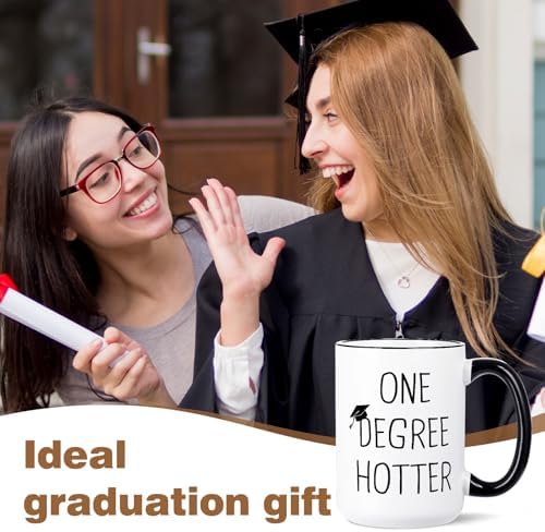 Petalsun Graduation Gift for Her, Him - 15oz Ceramic One Degree Hotter Mug - Image 2