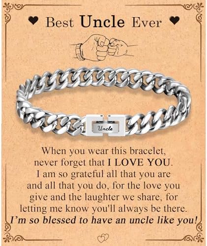 EFVISD Cuban Link Chain Bracelet Gifts for Boys Men Stocking Stuffers by EFVISD