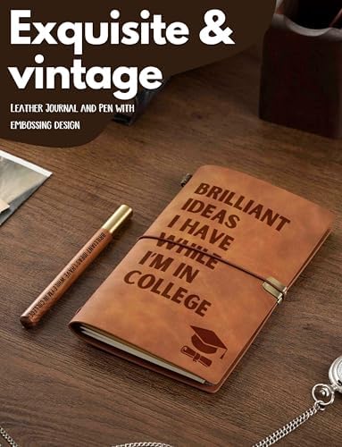 InnoBeta High School Graduation Gifts, 7.8"x5" Embossed Refillable Notebook with Pen, Perfect Graduation Gifts for Her &Him - Image 2