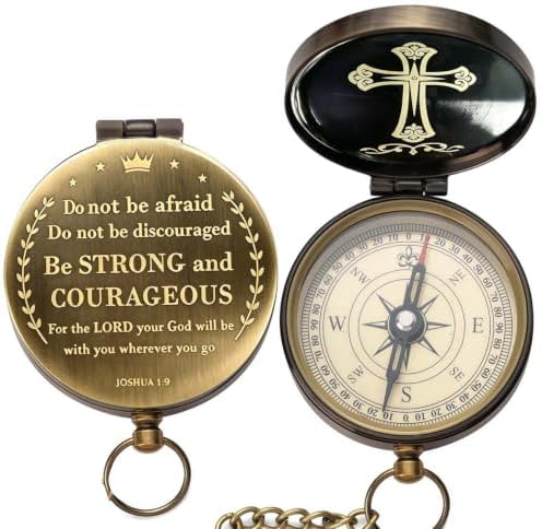 Compass - Luxury Unique Bible Verse/Graduation Gifts/Gifts for Veterans Day, College, High School, Cool Birthday Gift Idea for Son, Boys, Motivational Greeting Card Included - Image 2