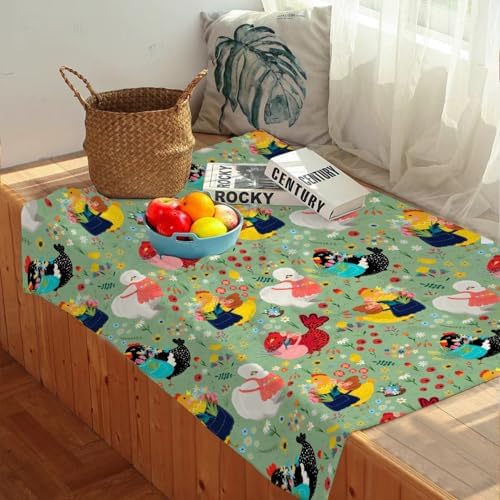 Chickens Blanket Gift for Boy Girl, Chicken Flowers Green Throw Blanket for Hen Chicken and Flowers Lovers Soft Lightweight 40"x50" for Kid for Sofa,Bed and Living Room - Image 4
