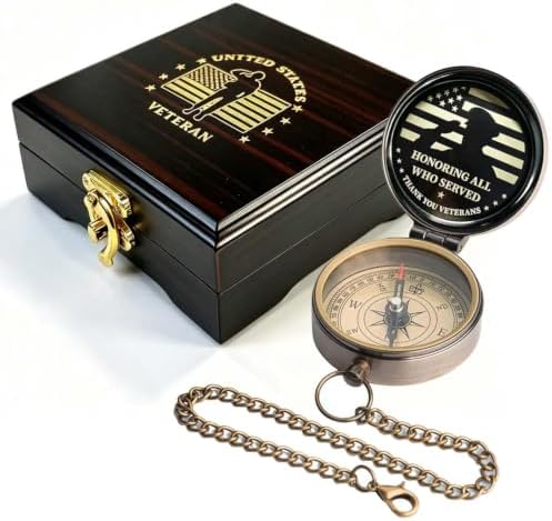 Compass - Luxury Unique Bible Verse/Graduation Gifts/Gifts for Veterans Day, College, High School, Cool Birthday Gift Idea for Son, Boys, Motivational Greeting Card Included - Image 3