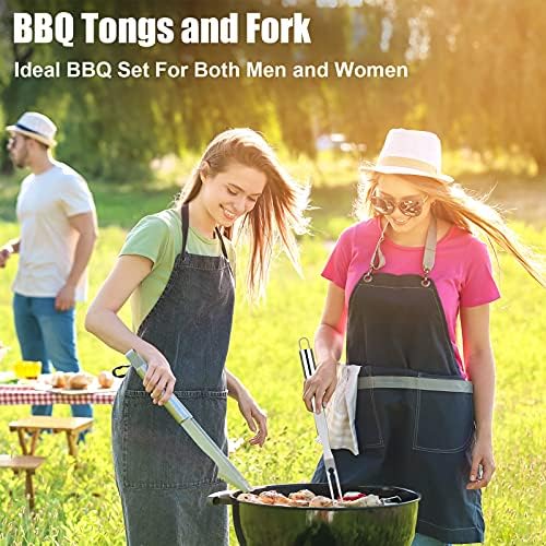 Romanticist 23pcs Stainless Steel BBQ Grill Tools & Accessories Kit, Silver - Image 6