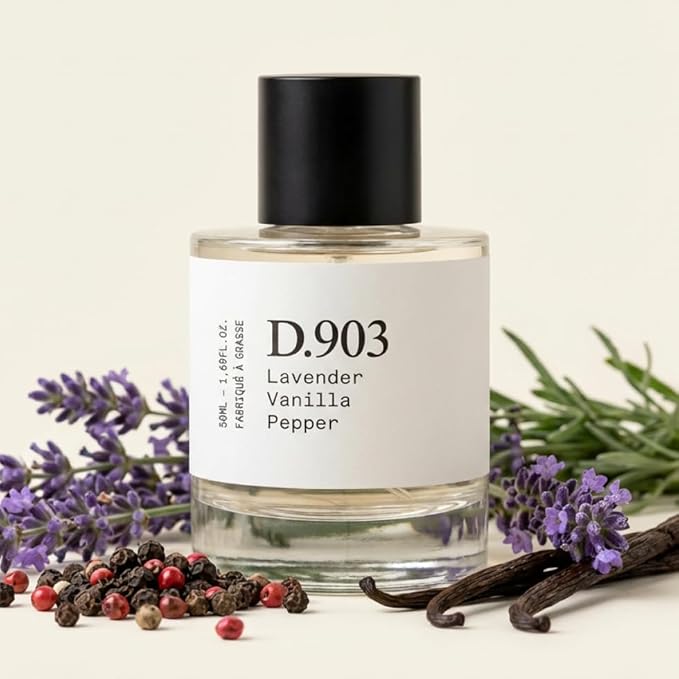 – D.903 – Eau de Parfum Inspired by Y.S.L L.a N.uit de L’H.omme, Made in Grasse, Long-Lasting Perfume for Men, Pepper & Lavender, Vegan, Clean Ingredients – Spray 50 ml | 1.7 fl. oz.