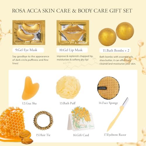 23 Pcs Mother's Day Gift for Mom, Leopard Skin Care Set for Women, Bath and Body Gifts Basket Set, Spa Gift Baskets, Day Cream, Bath Bombs, Serum, Birthday, Christmas, Valentines, Anniversary, Wife - Image 5