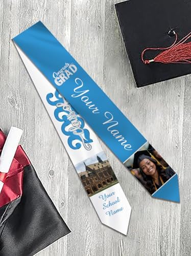 Personalized Graduation Stole Sash Custom Class of 2026 Congratulation Graduation Gifts with Photo - Image 7