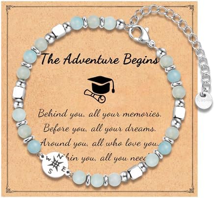 2026 Graduation Gifts for Women Her, Compass Bracelet for Girls Women by IKIATY