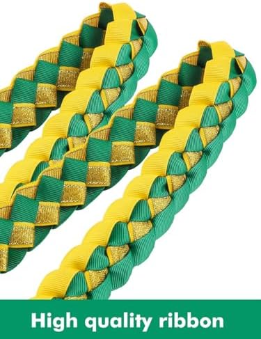 TFTAFAN Graduation Ribbon Lei Graduation Leis Necklace Class of 2026 Graduation Necklace Braided Necklace Graduation Gift Party Accessories for Women and Men - Image 2