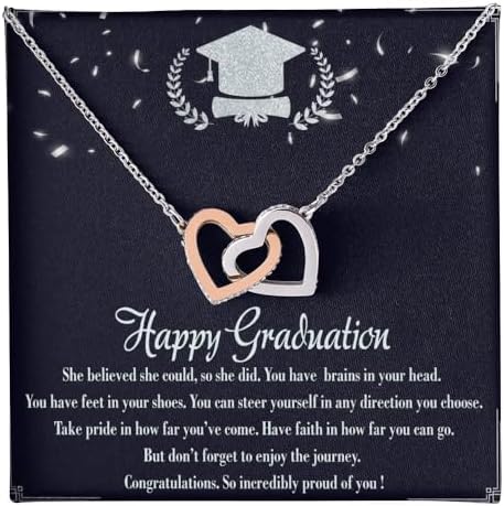 VIRAGIL 2023 Graduation Gifts for Her, Class of 2024 Love Knot Sterling Silver Pendant Necklace Senior College Graduation Jewelry Gifts for Girl Daughter by VIRAGIL