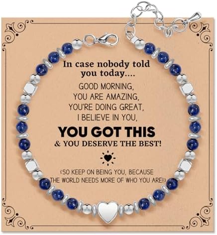 Inspirational Gifts Bracelets for Women, Healing Natural Stone Bracelets by ZOKCC