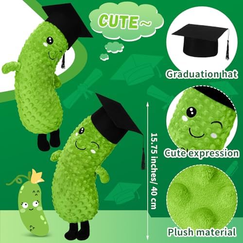Suzile 2026 Graduation Pickle Pillow Gift Class of 2026 Grad You are Kind Dill for Her Him Funny Plush Pickle Lover Gift from Parents Classmates Teacher for Student High School College - Image 2