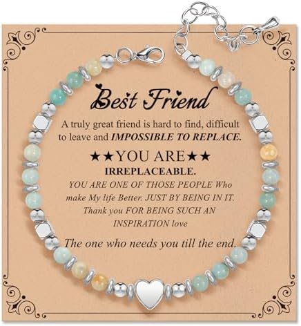 Inspirational Gifts Bracelets for Women, Healing Natural Stone Bracelets by ZOKCC