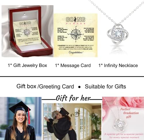 Graduation Gifts, Graduation Necklace Knot Love Seniors College High School for Daughter Granddaughter Sister Niece Best Friend - Image 5