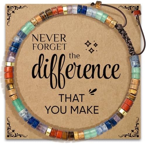 AGOT Thank You Gifts for Women: Teacher Appreciation Office Gifts for Coworkers Employee Boss Lady Manager Colleague Natural Stone Bracelet by AGOT