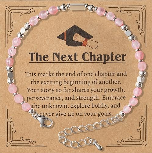 JOYIN Graduation Gifts 2026 for Her, Graduation Bracelet with Greeting Card and Gift Box, Inspirational Gifts for Women, Besties, High School College Classmates (Suitable for 14 Years Above) by JOYIN