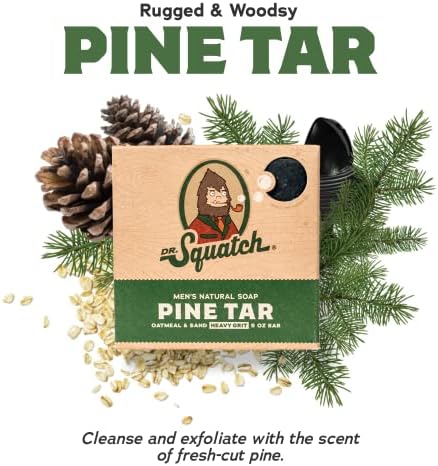 Dr. Squatch All Natural Bar Soap for Men, 5 Bar Variety Pack - Aloe, Cedar Citrus, Gold Moss, Pine Tar and Alpine Sage - Image 2