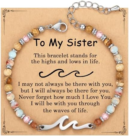 AryaHozel Wave Bracelets for Women, Birthday Gifts for Women, Jewelry Gift for Her Best Friend Sister Mom Daughter - Christmas Valentines Day Easter Graduation Birthday Gifts Ideas by AryaHozel