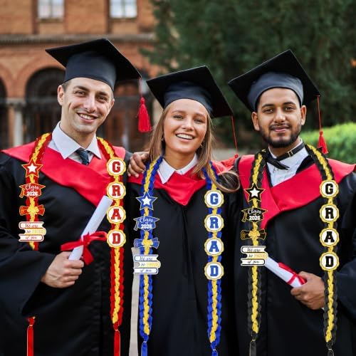 Tifeson Graduation Leis Decorations 2026 - Handmade Double Braided Graduation Ribbon Leis with Glitter Pins for Him Her High School College Congrats Grad Gifts Party Supplies - Image 7