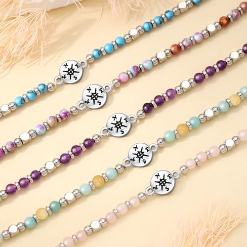 Graduation Gifts for Her 2026, Graduation Bracelet with Compass 5th 6th 8th Grade High Middle School College Graduates Gifts for Her Daughter Granddaughter - Image 4