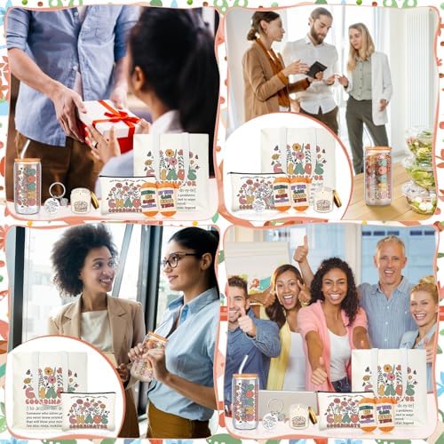 Funnymoom 6 Pcs Chaos Coordinator Gifts for Women Administrative Professionals Day Gifts for Case Manager Employee Assistant Wedding include 17 oz Glass Cup Canvas Tote Bag - Image 6