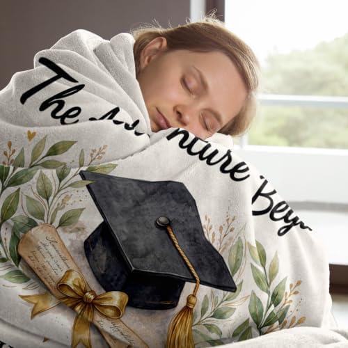 Niyewsor Graduation Gifts, Funny Graduation Blanket for Her/Him, Soft Throw - Image 3