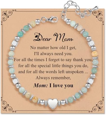 Inspirational Gifts Bracelets for Women, Healing Natural Stone Bracelets by ZOKCC