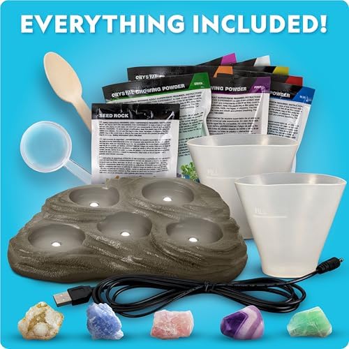 National Geographic Mega Crystal Growing Kit with 8 Crystals Ages 8-12 - Image 5