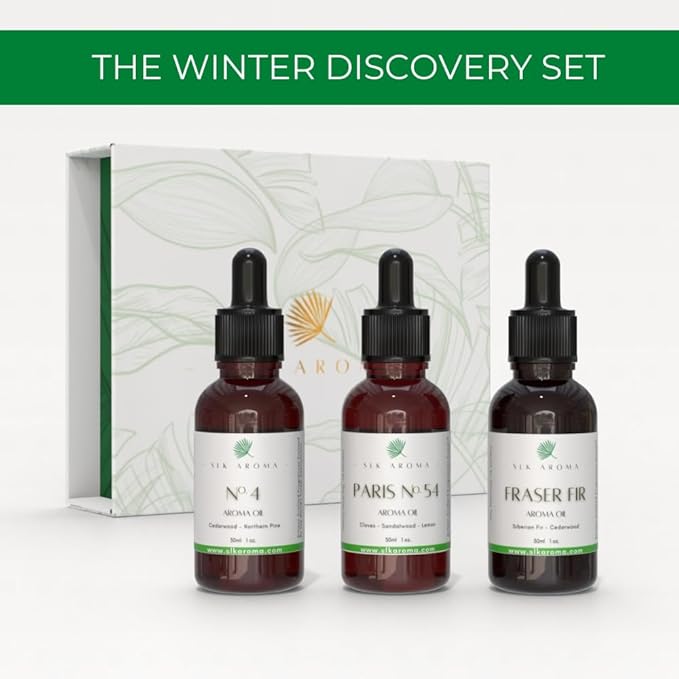 Fraser FIR Aroma Oil for Diffusers - The Fresh Smell of Christmas Trees and The Holidays - Niche Blend of Siberian Fir, Himalayan Cedar, Essential Oils - Great for Plastic Trees (120 ml)