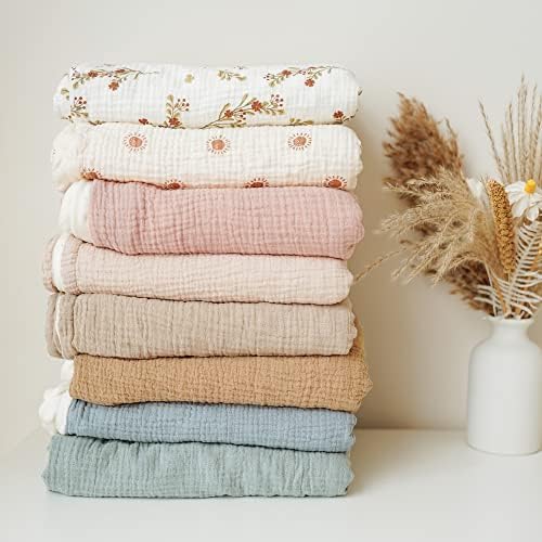 Konssy Soft Muslin Baby Blanket for Unisex Boys & Girls, 30 x 40 Inch - Image 6