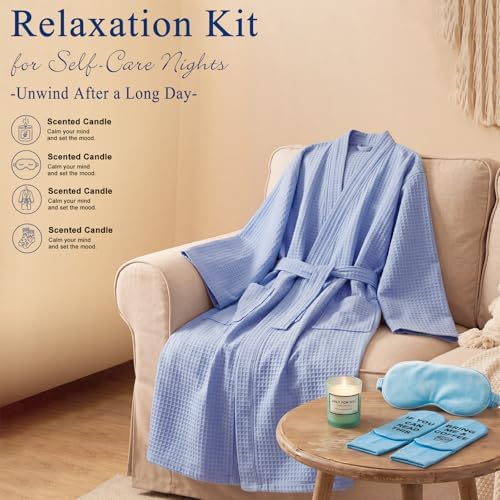 13 Pcs Birthday Gifts Baskets for Men Gifts Set for Christmas, Blue - Image 3