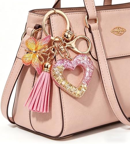 Initial Letter Keychain Cute Keychain Butterfly Sequins Alphabet Resin Name Tassel Keychain for Women's Gift - Image 2